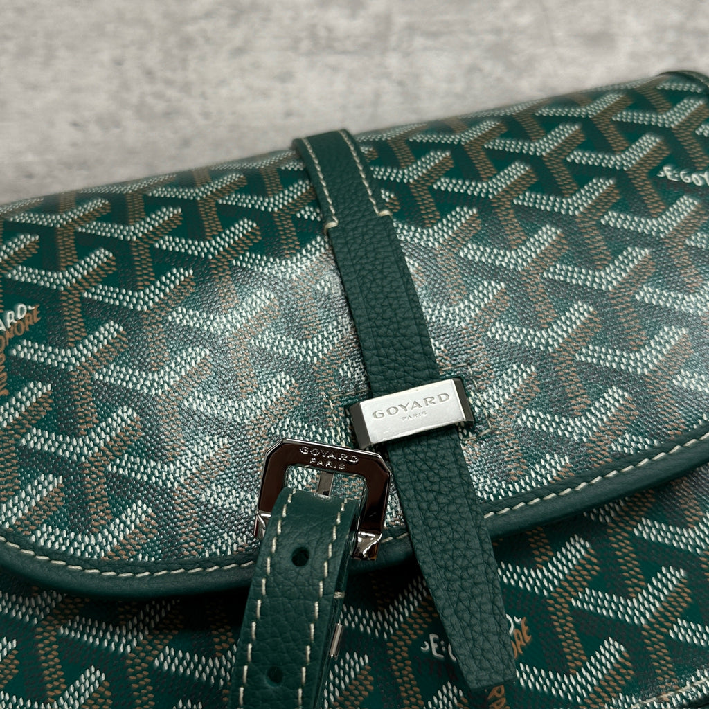 Goyard Belvedere PM 3.0 Tumbled Leather Green (DS)