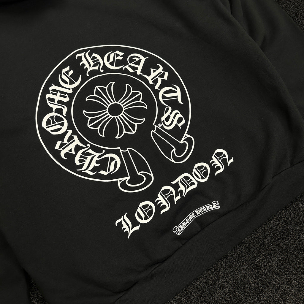 Chrome Hearts London Exclusive Horseshoe Logo Hoodie Black (DS)