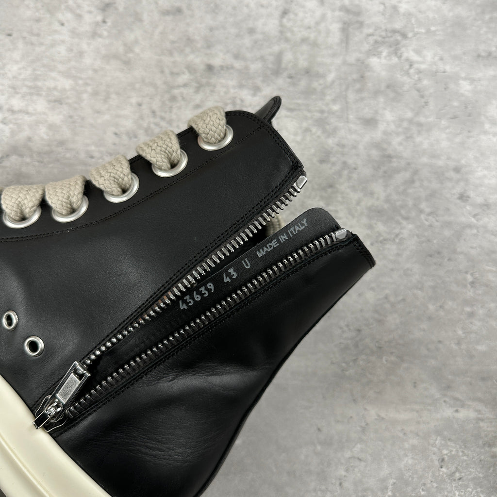 Rick Owens Jumbo Lace High Leather Sneakers EU43 UK9 (DS)