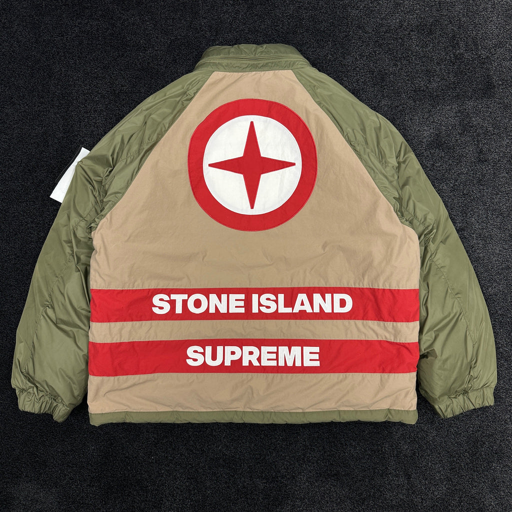 Supreme Stone Island Reversible Puffer Jacket Olive (DS)