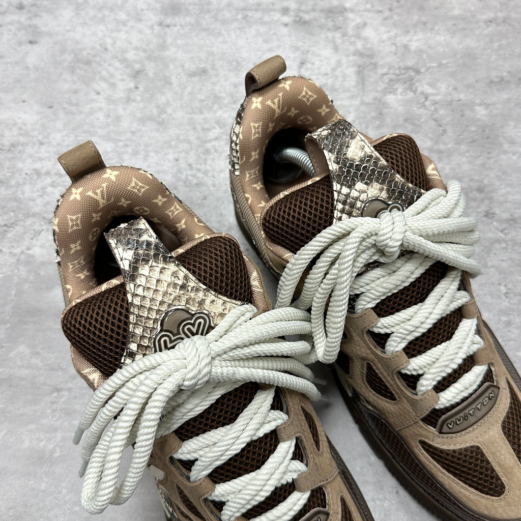 Louis Vuitton Skate Sneaker Brown Snakeskin (DS)