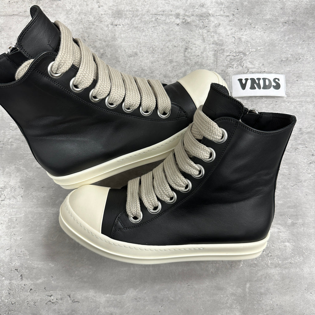 Rick Owens Jumbo Lace High Leather Sneakers EU43 UK9 (DS)