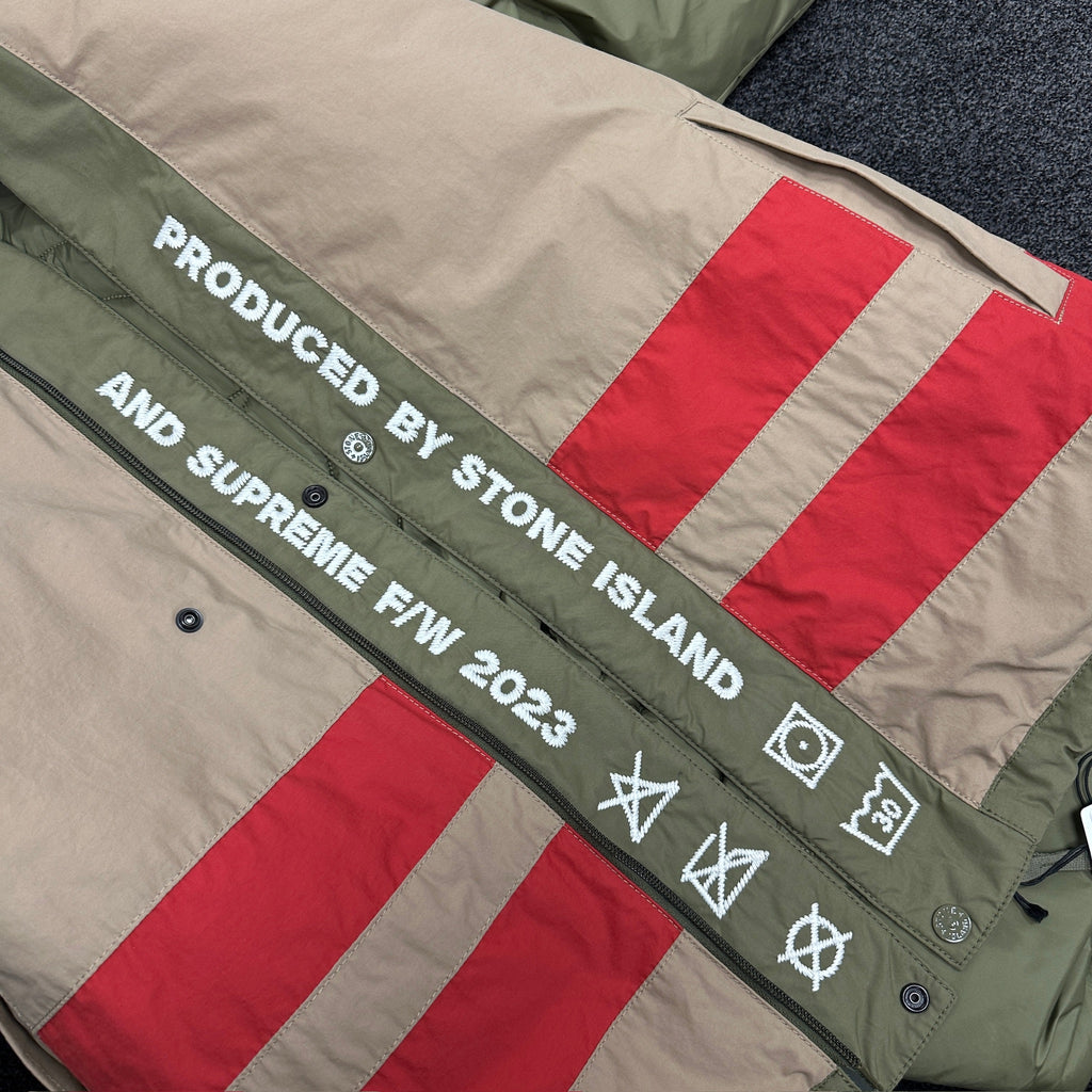 Supreme Stone Island Reversible Puffer Jacket Olive (DS)