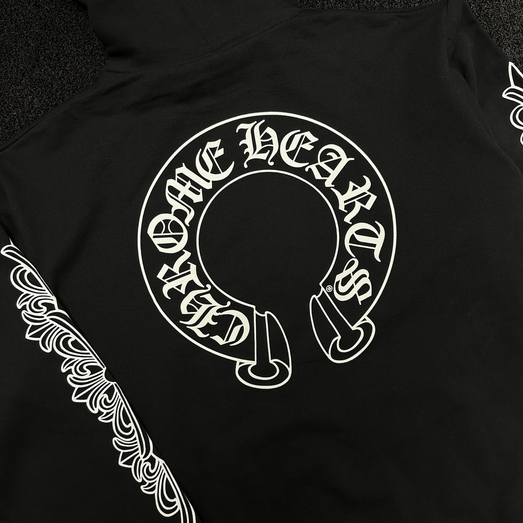 Chrome Hearts Horseshoe Logo Hoodie Black (DS)