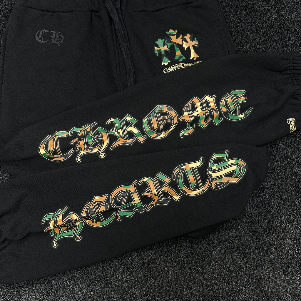 Chrome Hearts Camo Taco Logo Joggers Black (DS)