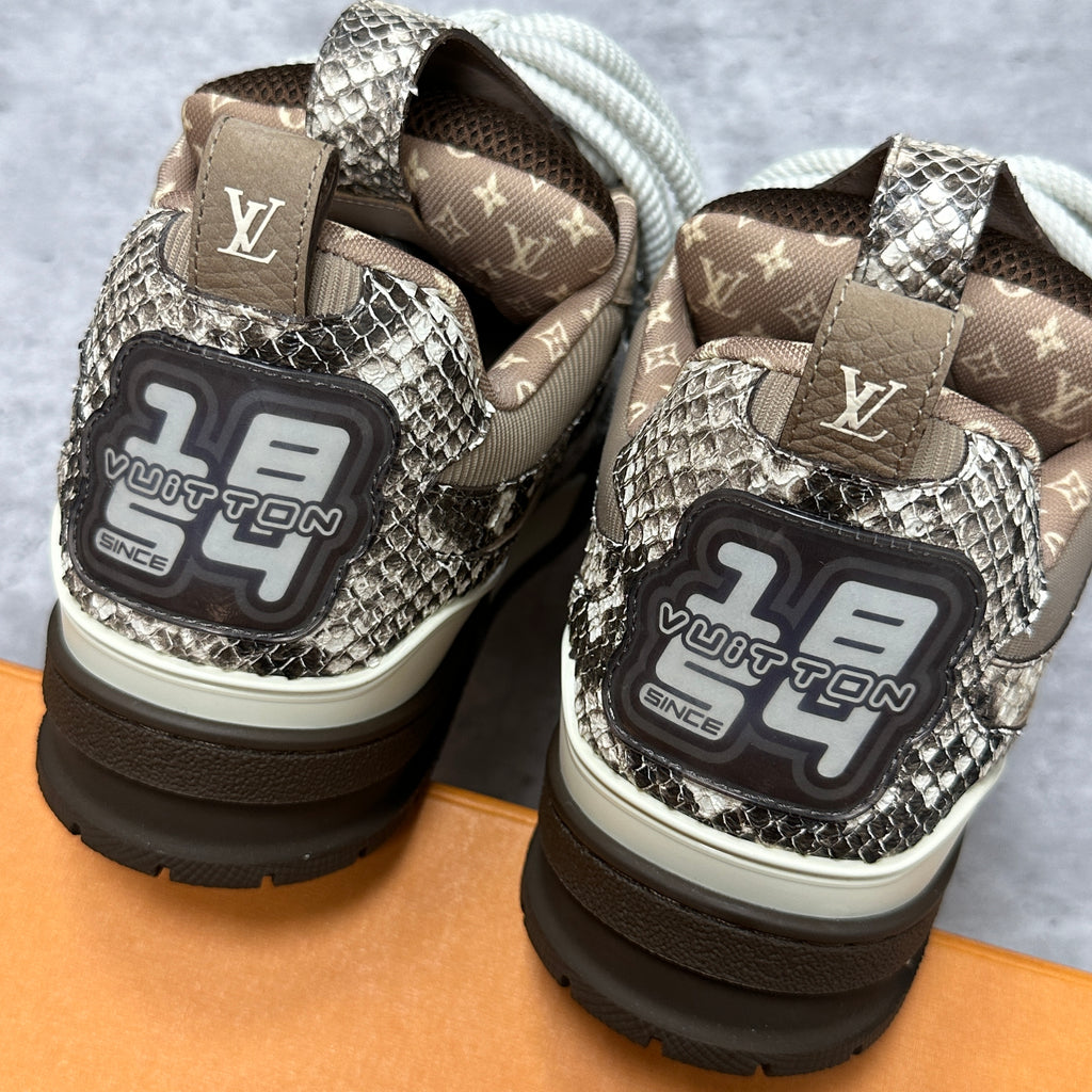 Louis Vuitton Skate Sneaker Brown Snakeskin (DS)