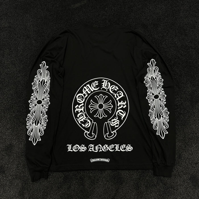 Chrome Hearts Los Angeles Horseshoe Logo Long Sleeve T-Shirt (DS)