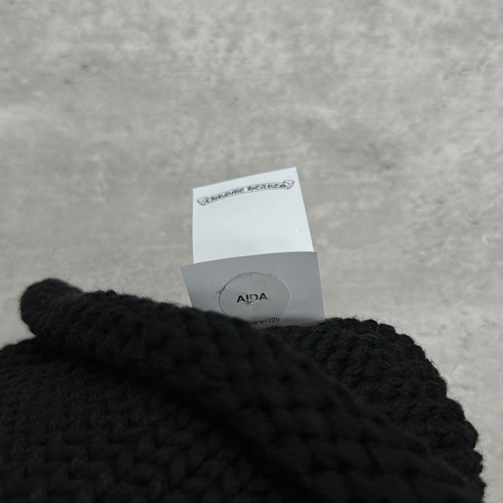 Chrome Hearts Wool Leather Cross Patch Beanie (DS)