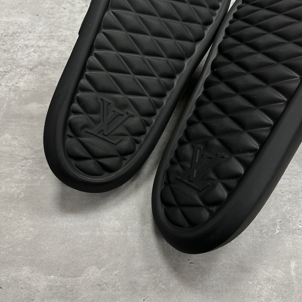 Louis Vuitton LV Waterfront Monogram Mules Slides (DS)