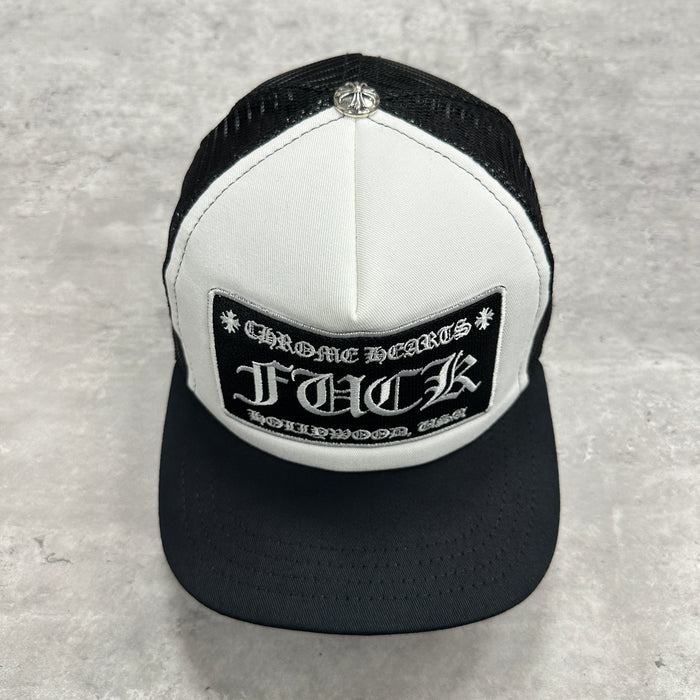 Chrome Hearts FUCK Trucker Black/White (DS)