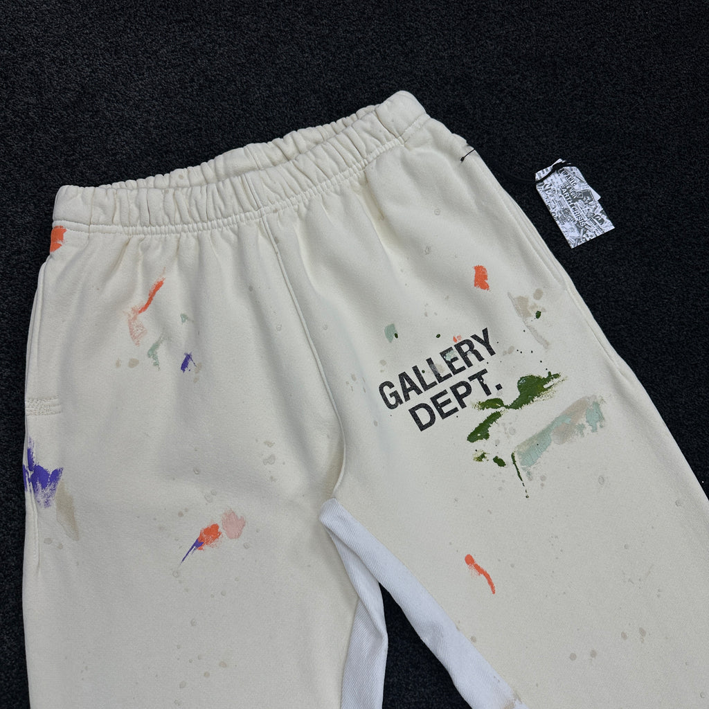 Gallery Dept Painted Flare Joggers Cream (DS)