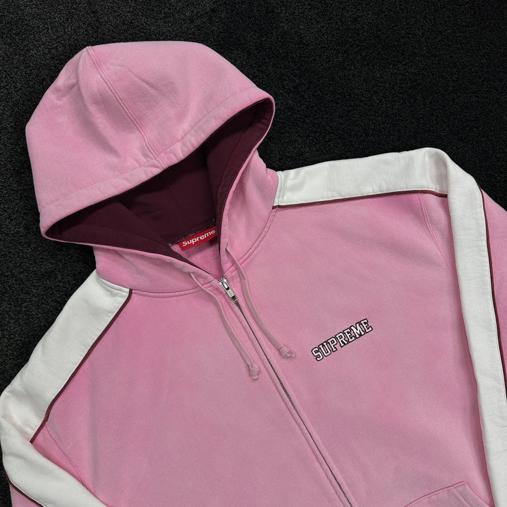 Supreme State Zip Up Hoodie Pink (DS)