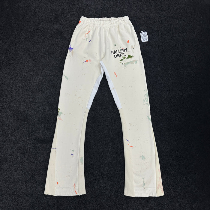 Gallery Dept Painted Flare Joggers Cream (DS)