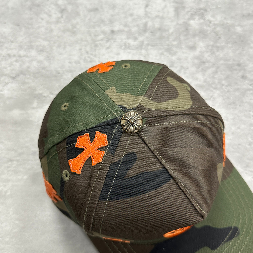 Chrome Hearts CH Leather Patch Baseball Cap Camo (DS)