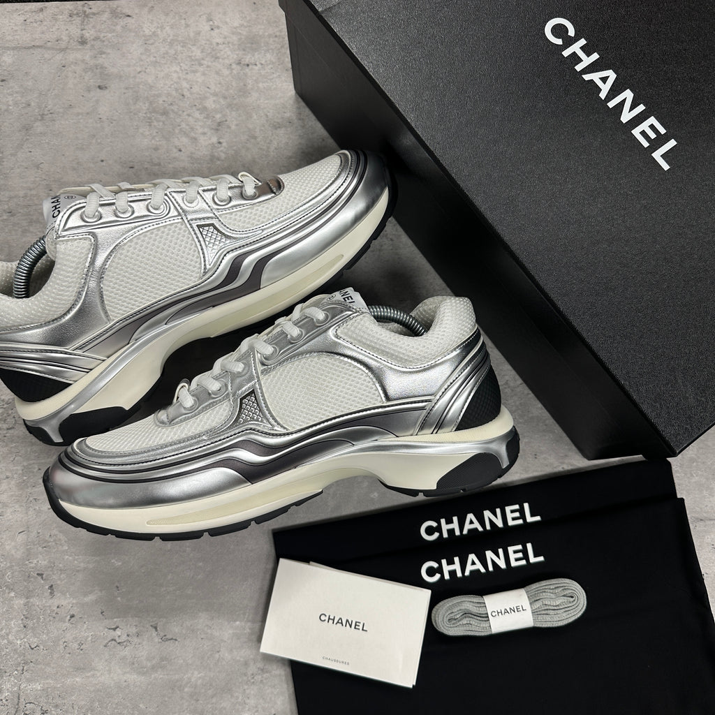 Chanel CC Runners Metallic Silver (DS)