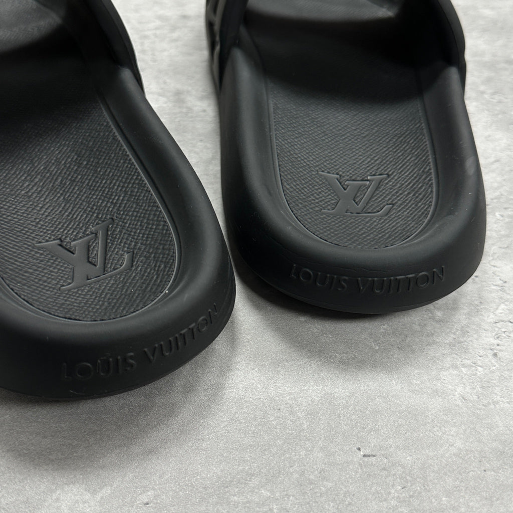 Louis Vuitton LV Waterfront Monogram Mules Slides (DS)