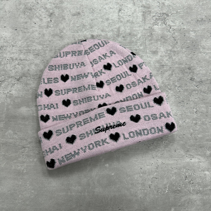 Supreme Beanie Hat Pink (DS)