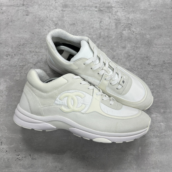 Chanel CC Runner Reflective Suede White (DS)