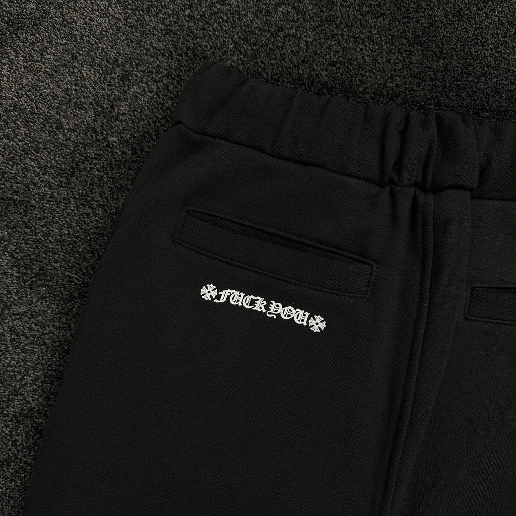 Chrome Hearts Scroll Logo Joggers Black (DS)