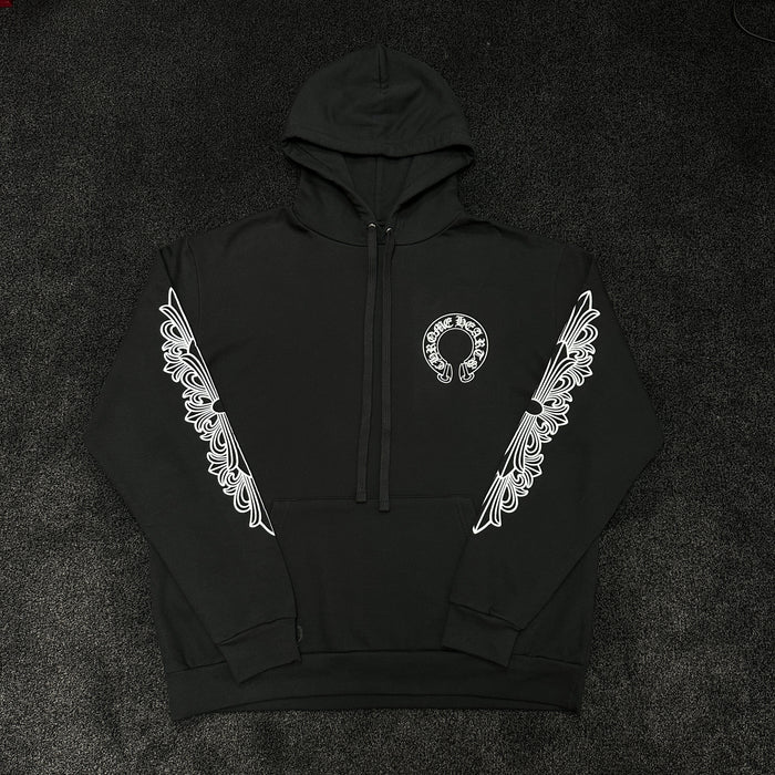 Chrome Hearts Horseshoe Logo Hoodie Black (DS)