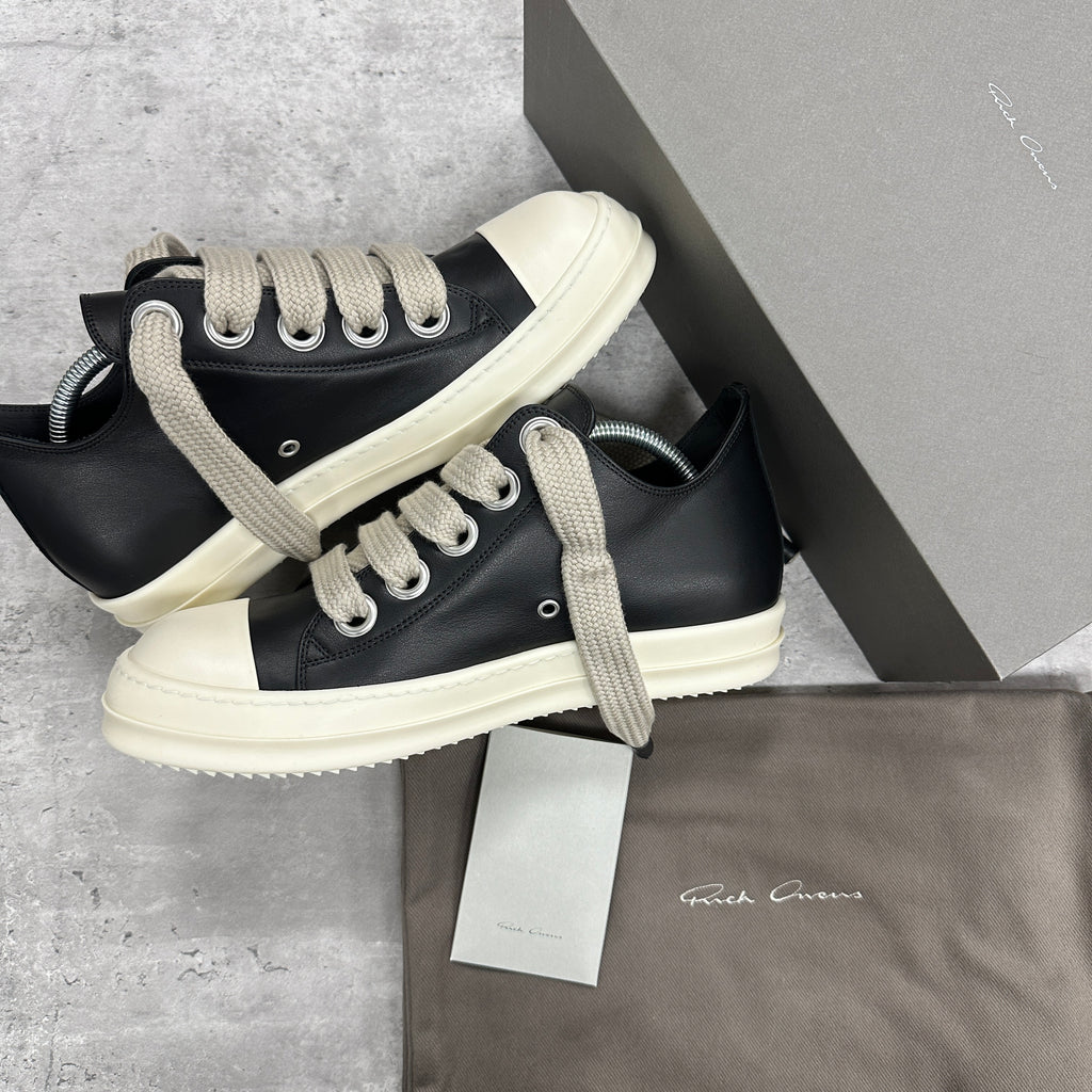 Rick Owens Jumbo Lace Leather Sneakers EU43 UK9 (DS)