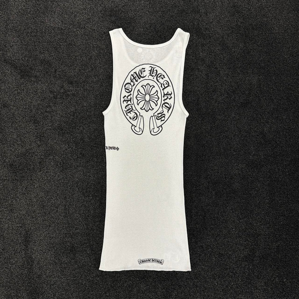 Chrome Hearts Hoeseshoe Logo Vest Tank Top (DS)