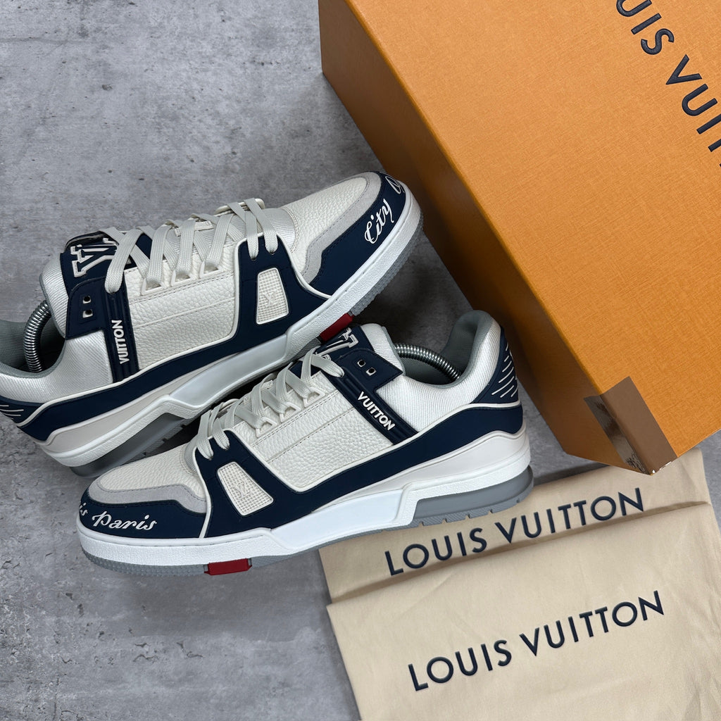 Louis Vuitton Paris Exclusive City of Lights Trainer Navy (DS)