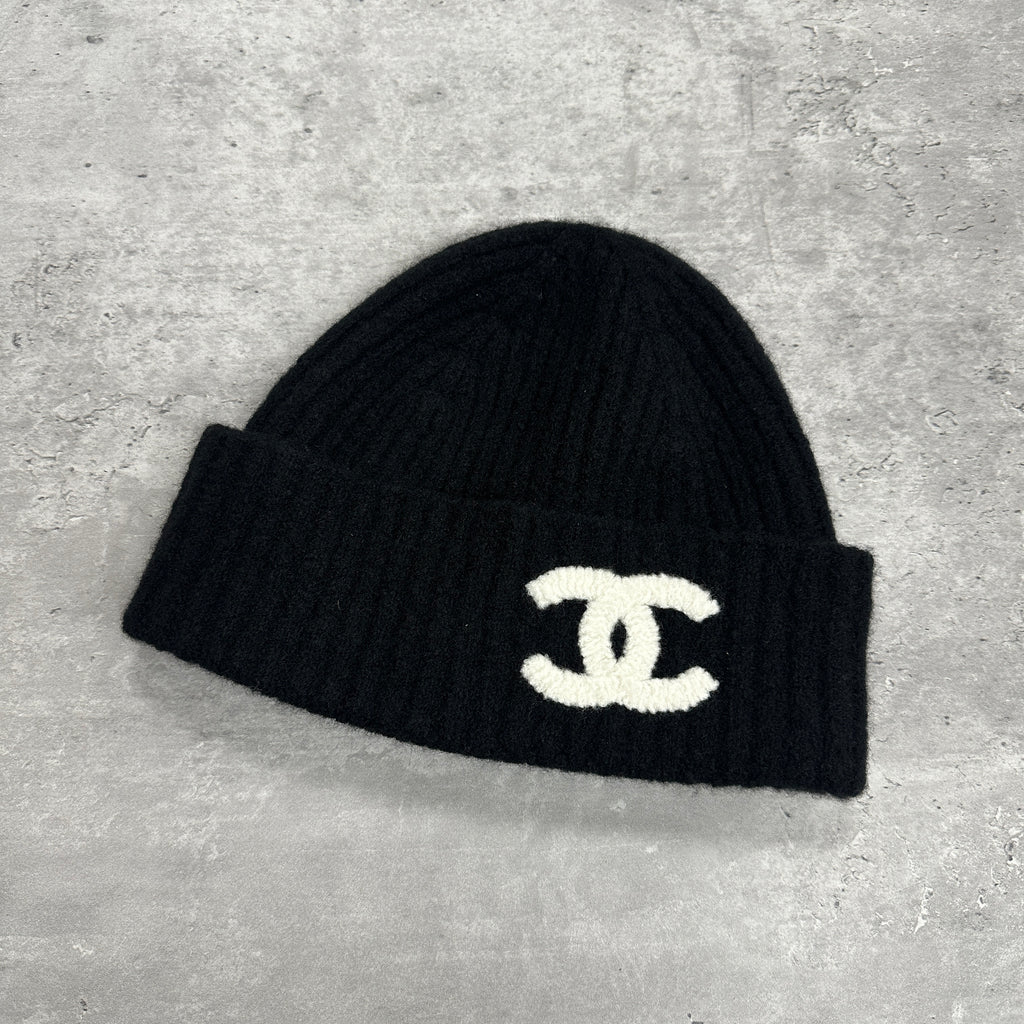 Chanel CC Cashmere Beanie Hat (DS)