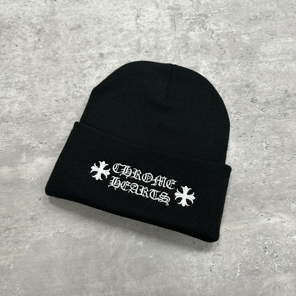 Chrome Hearts Logo Beanie Black (DS)