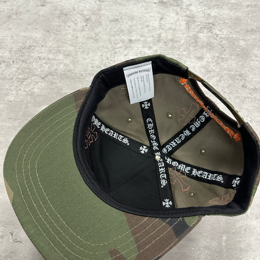 Chrome Hearts CH Leather Patch Baseball Cap Camo (DS)