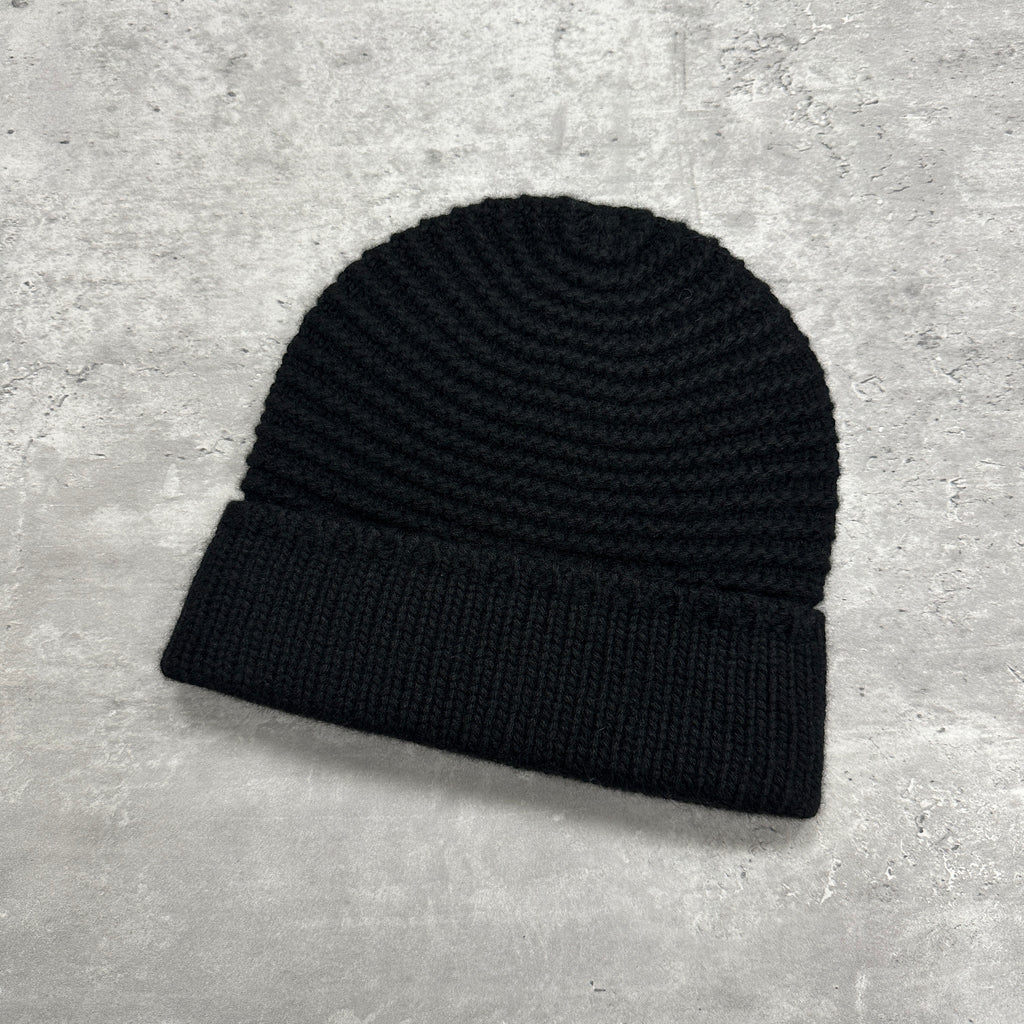 Chanel CC Cashmere Beanie Hat Black (DS)