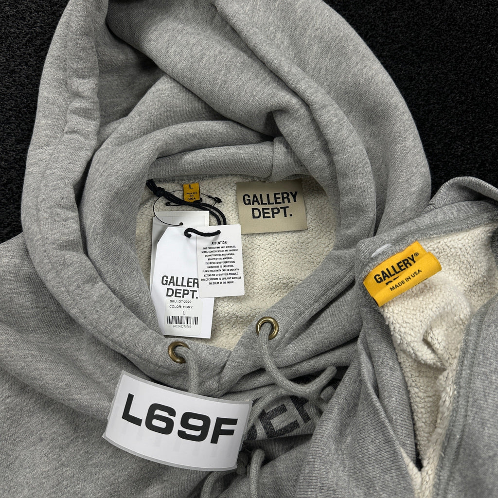 Gallery Dept Logo Hoodie Grey (DS)