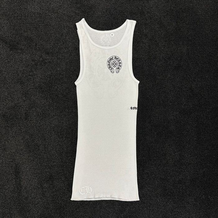 Chrome Hearts Hoeseshoe Logo Vest Tank Top (DS)