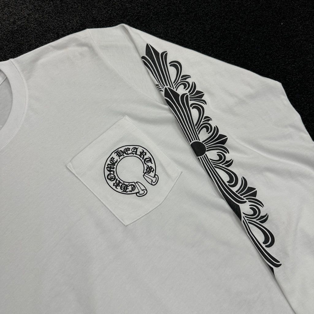 Chrome Hearts Horseshoe Logo Long Sleeve T-Shirt (DS)