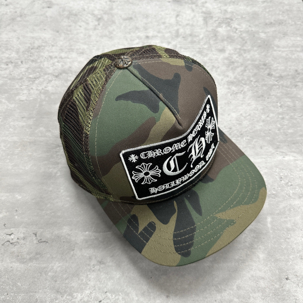 Chrome Hearts CH Hollywood Logo Trucker Camo (DS)