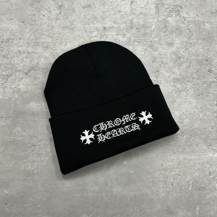 Chrome Hearts Logo Beanie Black (DS)