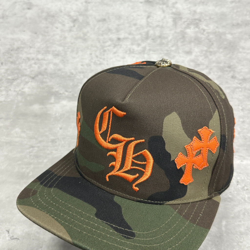 Chrome Hearts CH Leather Patch Baseball Cap Camo (DS)