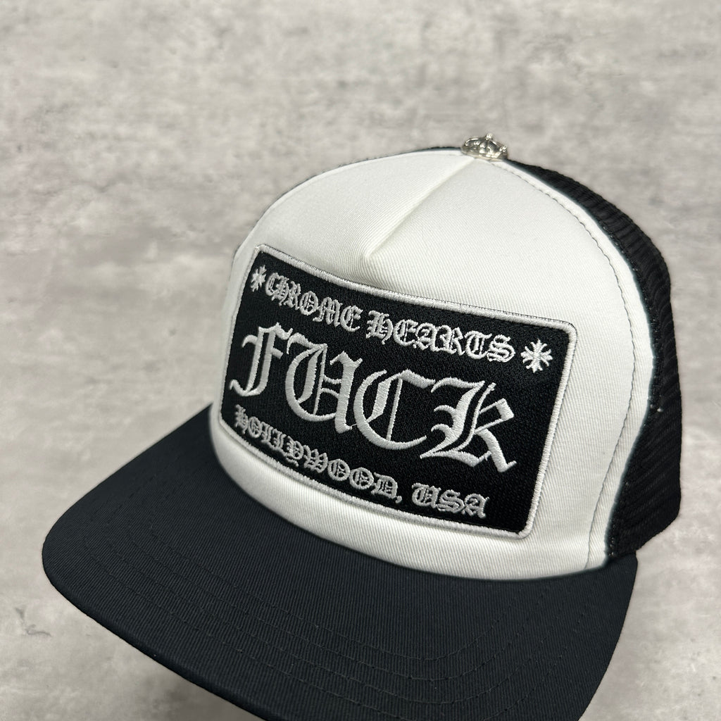 Chrome Hearts FUCK Trucker Black/White (DS)