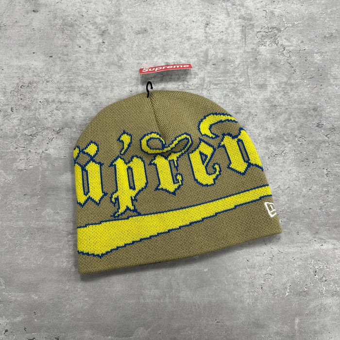 Supreme Beanie Hat Yellow (DS)