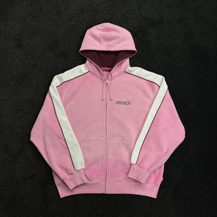 Supreme State Zip Up Hoodie Pink (DS)