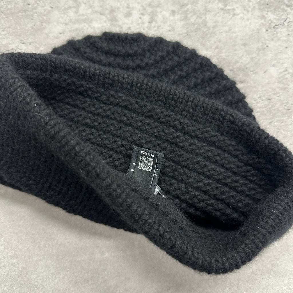 Chanel CC Cashmere Beanie Hat Black (DS)