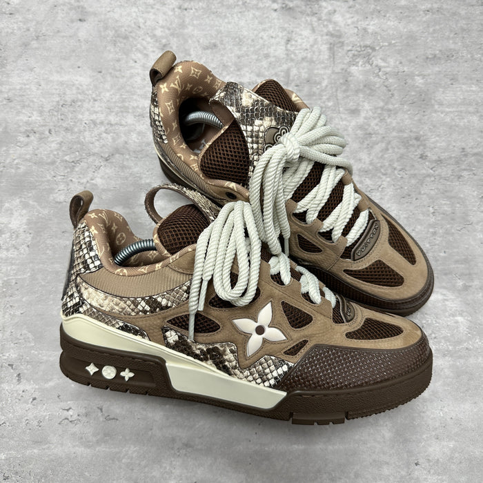 Louis Vuitton Skate Sneaker Brown Snakeskin (DS)