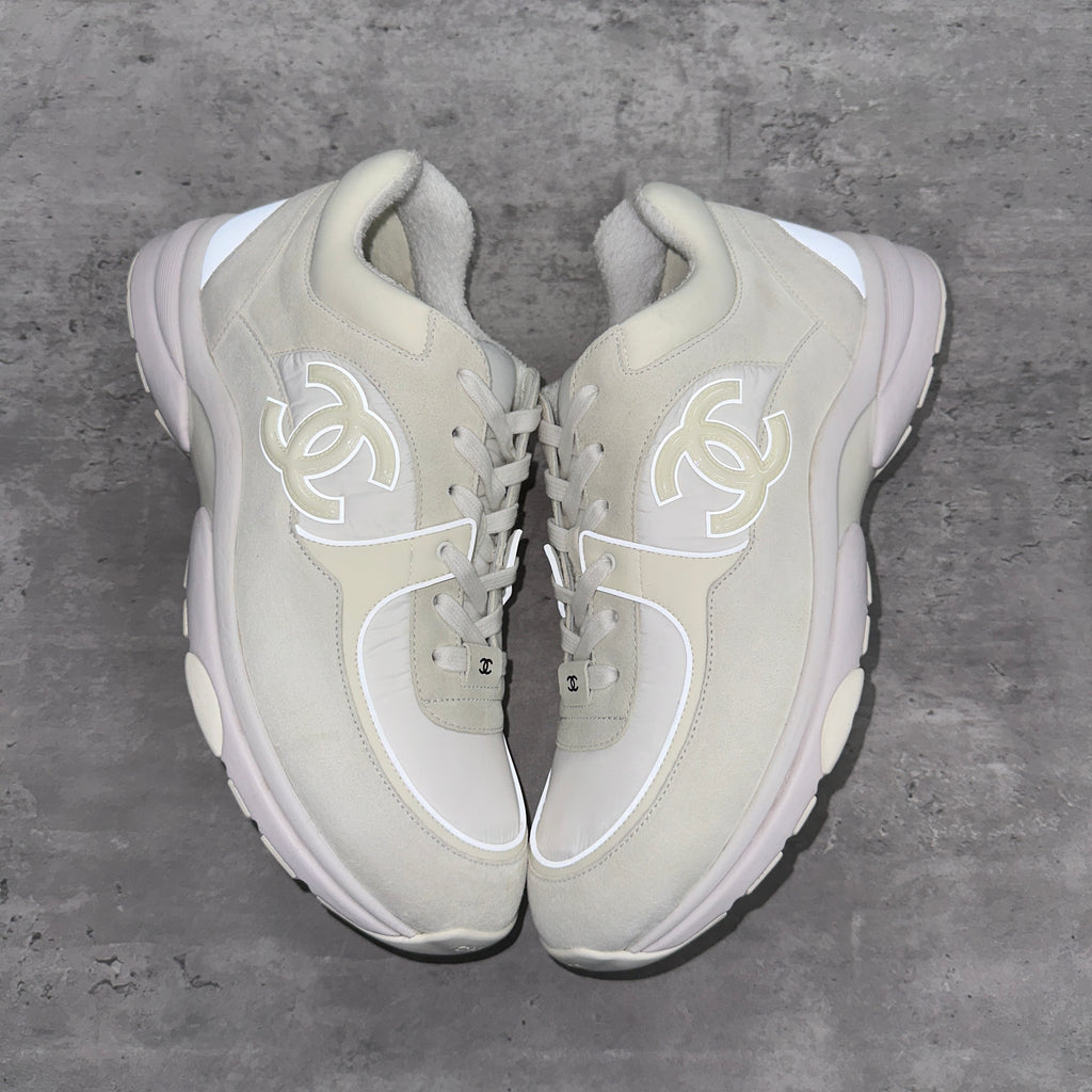 Chanel CC Runner Reflective Suede White (DS)