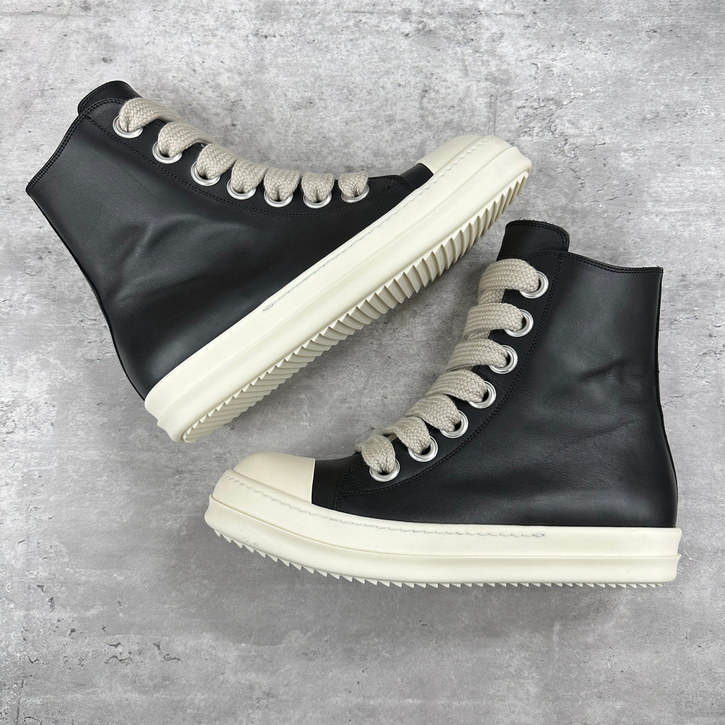 Rick Owens Jumbo Lace High Leather Sneakers EU43 UK9 (DS)