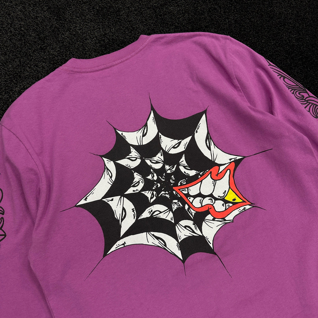 Chrome Hearts Matty Boy Spiderweb Logo Long Sleeve T-Shirt (9/10)