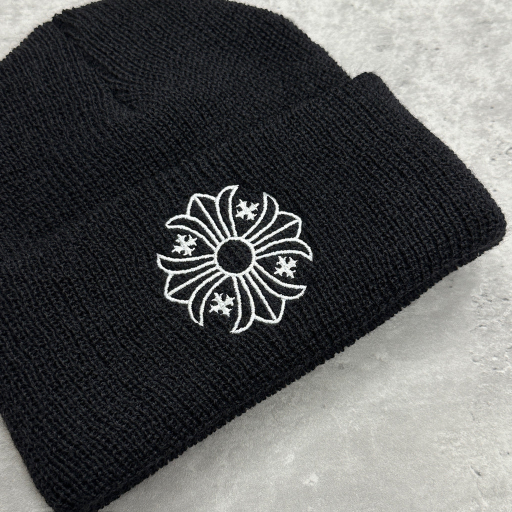 Chrome Hearts Double Logo Beanie Black (DS)