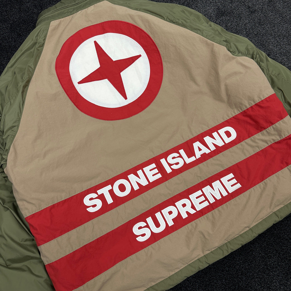 Supreme Stone Island Reversible Puffer Jacket Olive (DS)