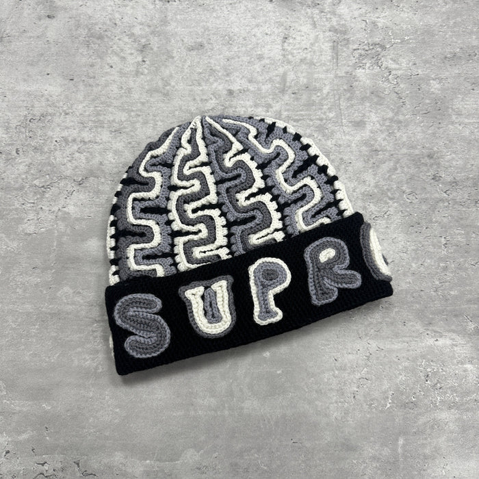 Supreme Yarn Beanie Hat Black (DS)