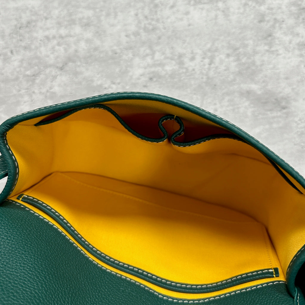 Goyard Belvedere PM 3.0 Tumbled Leather Green (DS)