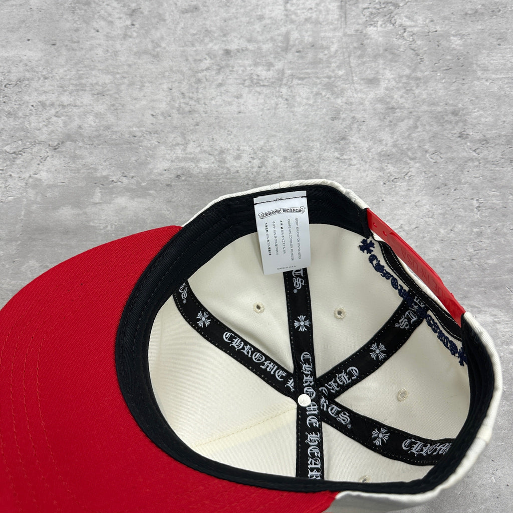 Chrome Hearts CH Logo Snapback Cap Neutral Blue Red “4th July” Exclusive (DS)